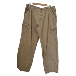 Far West relaxed fit tan cargo pants. 38 x 31